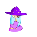 🤫 wizard, magic, fantasy, cartoon, character telegram sticker