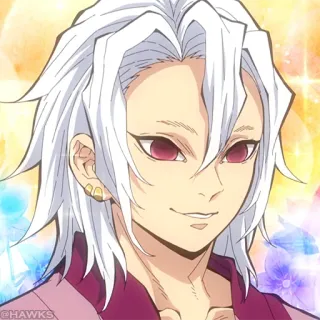 💎 Uzui Tengen Demon Slayer Anime, Demon Slayer, Uzui Tengen, Tengen, Filara Dźwięku telegram sticker