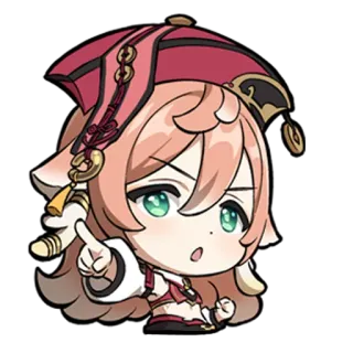 😼 Yanfei Genshin Impact Anime, Fille, Jeu, Yanfei, Genshin Impact, Personnage whatsapp sticker