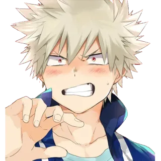 🙃 Bakugo Katsuki My Hero Academia Anime, My Hero Academia, Bakugo, Katsuki Bakugo, Charakter, Wütend, Anime Sticker telegram sticker