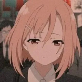 😔 anime, girl, cartoon, portrait, cute, character telegram sticker