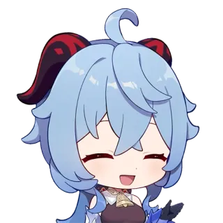 ❄️ Ganyu Genshin Impact anime, game, genshin impact, ganyu, cute, chibi telegram sticker