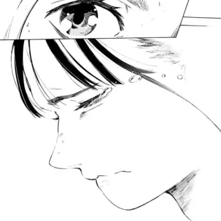 😭 Mangá, Rosto, Ilustração, Anime telegram sticker