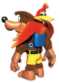 😏 Banjo-Kazooie Videospiel, Cartoon, Figuren, Gaming, Platformer telegram sticker