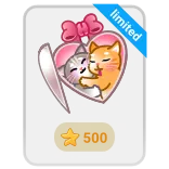 🎁 limited gatto, adesivo, animale, amore, cuore telegram sticker