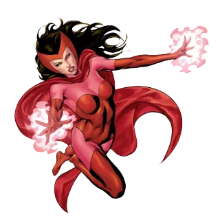 🚤 Scarlet Witch Scarlet Witch, Marvel, Fumetto, Supereroe, Magia, Personaggio telegram sticker