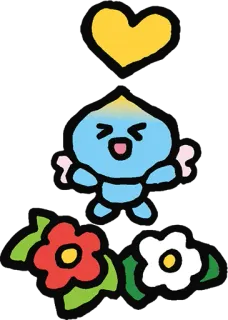 🌸 cute, cartoon, heart, flower telegram sticker