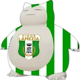 🟩 VIGOR
LAMEZIA Snorlax, Pokémon, fútbol, Vigor Lamezia, insignia, deportes telegram sticker