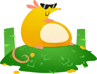 💵 仓鼠, 太阳镜, 钱, 财富, 卡通, 动物, 可爱 telegram sticker