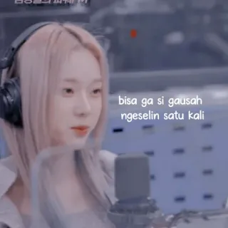 ☕ bisa ga si gausah ngeselin satu kali donna, microfono, audio, altoparlante telegram sticker