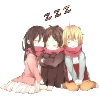 😴 ZZZ slapen, anime, schattig, cartoon, rust, zzz, dutje telegram sticker