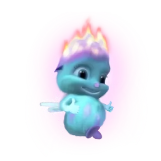 🔥 Bibble Bibble, Barbie Fairytopia, fata, carino, blu, animale domestico telegram sticker