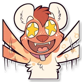 😝 卡通, 动物, 可爱, 贴纸, 插画 telegram sticker