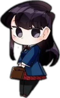 ☺️ Komi Shouko Komi Can't Communicate Anime, Manga, Komi Can't Communicate, Komi Shouko, Cartoon, Schattig whatsapp sticker