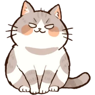 😈 gatto, animale, carino, sticker, cartone animato, animale domestico telegram sticker