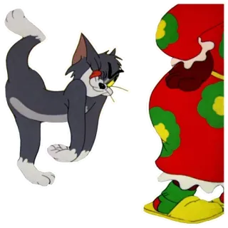 👌 Tom Cat Tom and Jerry chat, dessin animé, personnage, Tom et Jerry telegram sticker