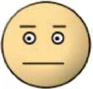😕 Emoji, Neutro, Rosto, Expressão telegram sticker