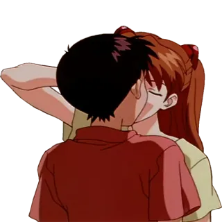💏 애니메이션, 키스, 커플, 로맨스, 사랑 telegram sticker