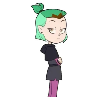 😒 Amity Blight The Owl House cartoon, animated, character, Amity Blight, The Owl House telegram sticker