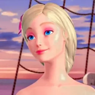 🤨 Barbie Barbie, tóc vàng, hoạt hình, phim hoạt hình, phim, búp bê telegram sticker