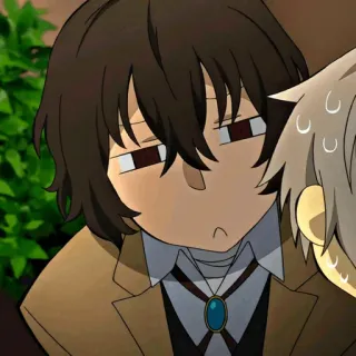 🍷 Dazai Osamu Bungo Stray Dogs Anime, Bungo Stray Dogs, Dazai Osamu, Chibi, Niedlich whatsapp sticker