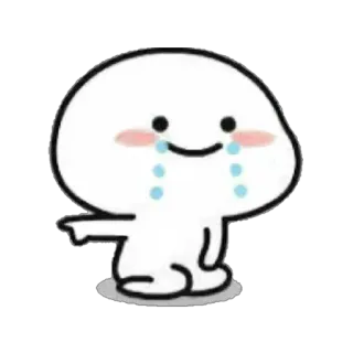 ❌ dibujo animado, llorando, señalando, triste, emocional, mono whatsapp sticker