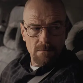 🧪 Walter White Breaking Bad tv show, drama, crime, Walter White, Breaking Bad, character portrait telegram sticker