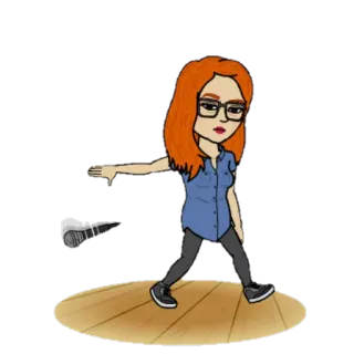 🤳 avatar, bitmoji, woman, glasses telegram sticker