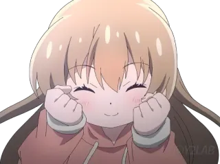 😊 Anime, Kreskówka, Słodkie, Szczęśliwy, Dziewczyna whatsapp sticker