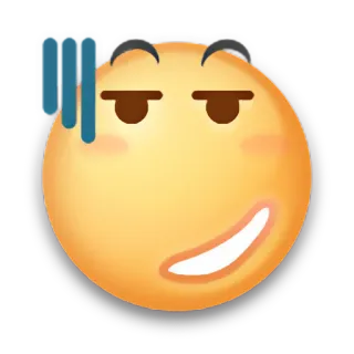 😨 emoji, smug, devil, cartoon, face, expression telegram sticker