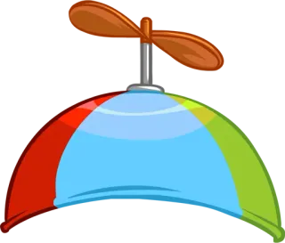 ✨ propeller, toy, hat, colorful telegram sticker