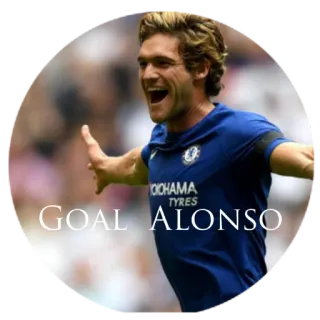 ⚽️ GOAL ALONSO futebol, futebol, gol, Alonso, esportes telegram sticker
