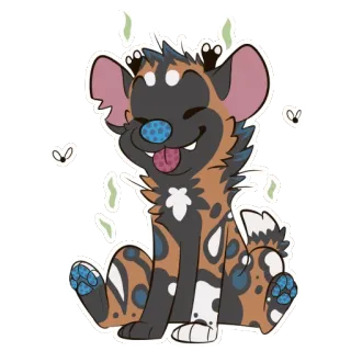 💩 autocollant, chien, animal, mignon, dessin animé, dessin whatsapp sticker