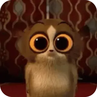 🫥 Mort Madagascar Mort, Madagascar, lemur, cartoon, animated, cute telegram sticker