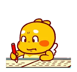 โ Kartun, Menulis, Belajar, Malaikat, Lucu, Karakter telegram sticker