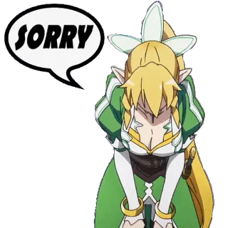 😰 SORRY apology, anime, sorry, cartoon, animation, cute, expression telegram sticker