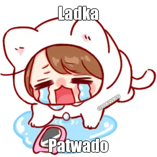 🤔 Ladka
Patwado piangere, triste, anime, cartone animato, kawaii, lacrime, arrabbiato whatsapp sticker