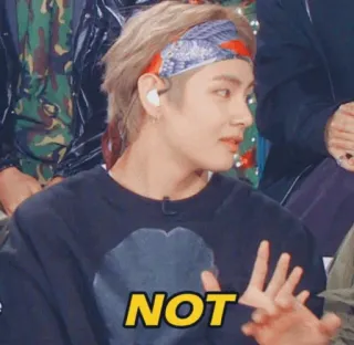 ✋ NOT 拒绝, kpop, 韩流, 不, 否决, 负面 telegram sticker