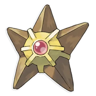 ⭐ Staryu Pokemon 海星星, 宝可梦, 水, 海星, 海星 whatsapp sticker