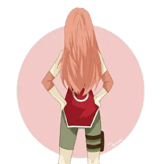😶 Sakura Naruto anime, manga, sticker, sakura, naruto telegram sticker