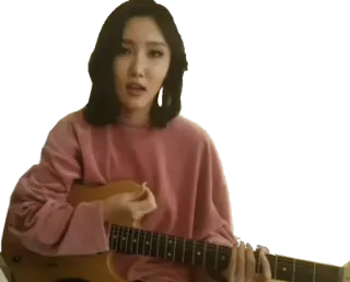 🎸 wanita, gitar, musik, potret, penyanyi, musisi telegram sticker