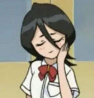 🤗 Rukia Kuchiki Bleach Anime, Manga, Mädchen, Cartoon, Traurig, Süß telegram sticker