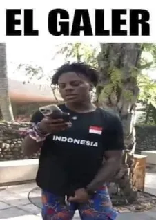 🌟 IShowSpeed EL GALER INDONESIA telegram sticker