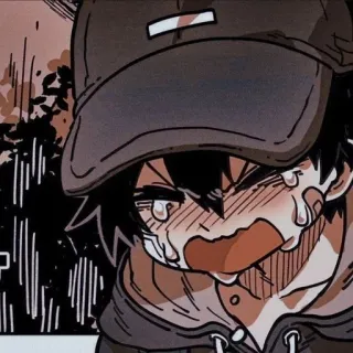 🖤 weinen, anime, traurig, manga, emotional whatsapp sticker