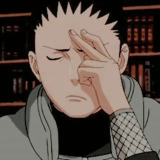 🎼 Shikamaru Nara Naruto Anime, Manga, Shikamaru, Naruto, Triste, Lágrimas, Personaje whatsapp sticker