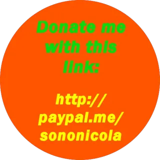 💿 Donate me with this link: http://paypal.me/sononicola 기부, 페이팔, 링크, sononicola, 펀딩, 기부금 telegram sticker