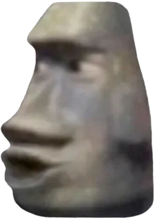 🗿 easter island, moai, stone, statue, ancient telegram sticker