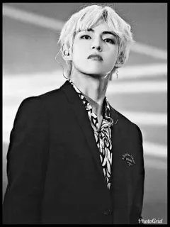 🖇 V PhotoGrid K-pop, BTS, musique, chanteur, célébrité telegram sticker