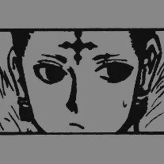 ✖️ Chrollo Lucilfer Hunter x Hunter Anime, Hunter x Hunter, Chrollo Lucilfer, Brigata Fantasma, Manga, Adesivo, Personaggio telegram sticker