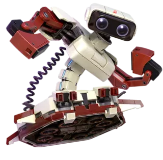 🤖 R.O.B. robot, videogame personage, retro, Nintendo, R.O.B. telegram sticker
